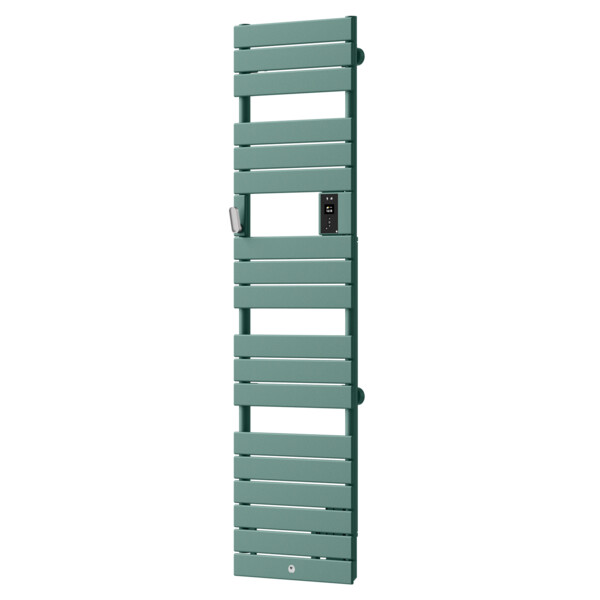 Radiateur Sèche-Serviettes Etroit Vert Eucalyptus avec Soufflerie 1500 W Riviera 2 Thermor - Thermor - 498255
