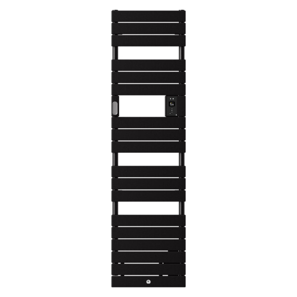 Radiateur Sèche-Serviettes Etroit Noir Carbone avec Soufflerie 1500 W Riviera 2 Thermor - Thermor - 498258