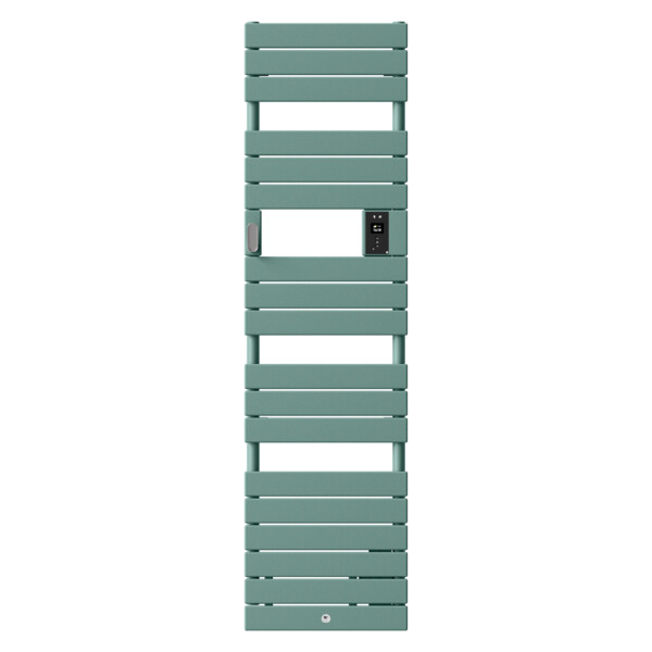 Radiateur Sèche-Serviettes Etroit Vert Eucalyptus avec Soufflerie 1750 W Riviera 2 Thermor - Thermor - 498263
