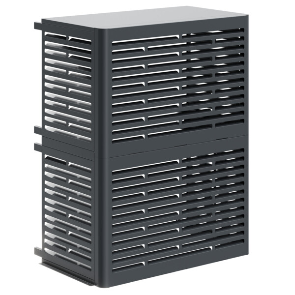 Cache ue eclipse pour ue de pac split r410 taille 11 kw et + gris anthracite - Thermor - 074955