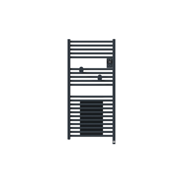 Radiateur sèche-serviettes connecté riva 5 avec soufflerie 1500w gris ardoise - Thermor - 471636