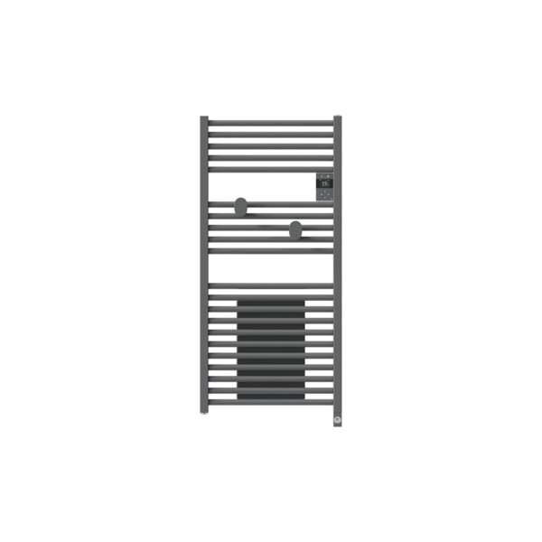 Radiateur sèche-serviettes connecté riva 5 avec soufflerie 1500w gris menhir - Thermor - 471638
