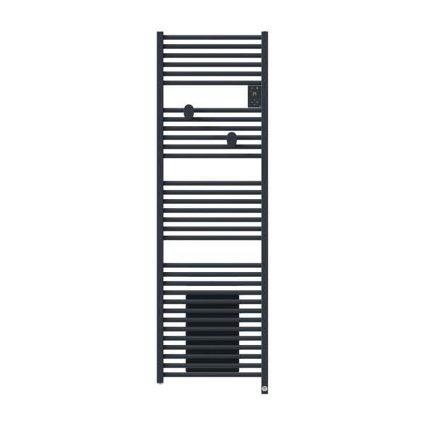Radiateur sèche-serviettes connecté riva 5 avec soufflerie 1750w gris ardoise - Thermor - 471639