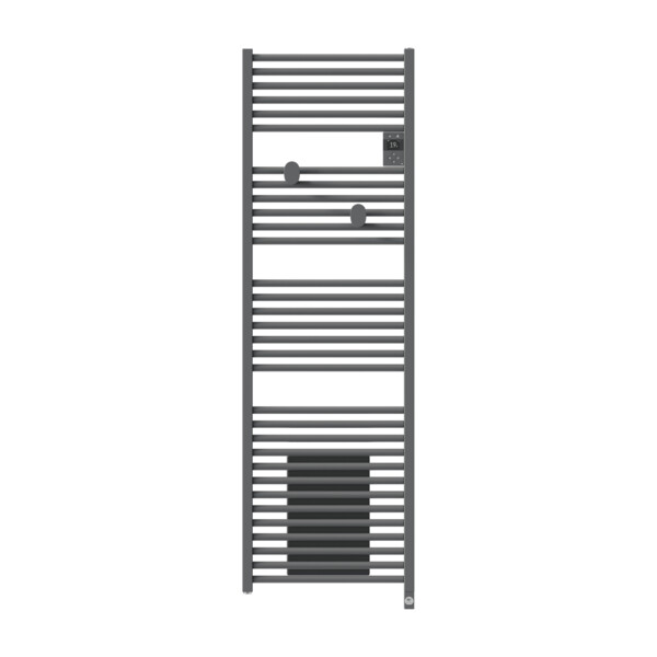 Radiateur sèche-serviettes connecté riva 5 avec soufflerie 1750w gris menhir - Thermor - 471641