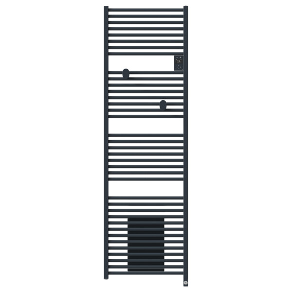 Radiateur sèche-serviettes connecté riva 5 avec soufflerie 2000w gris ardoise - Thermor - 471642