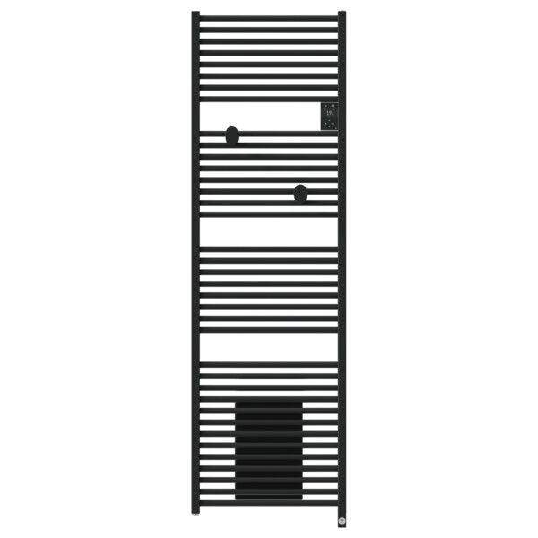 Radiateur sèche-serviettes connecté riva 5 avec soufflerie 2000w noir carbone - Thermor - 471643
