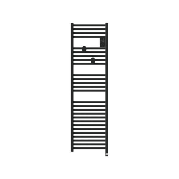Radiateur sèche-serviettes connecté riva 5 etroit 500w noir carbone - Thermor - 471656