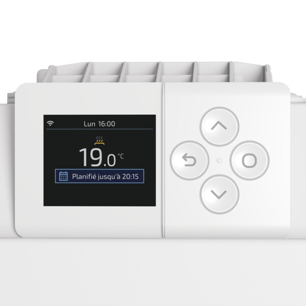 Radiateur connecté gain de place ingenio 5 horizontal 2000w blanc - Thermor - 479333