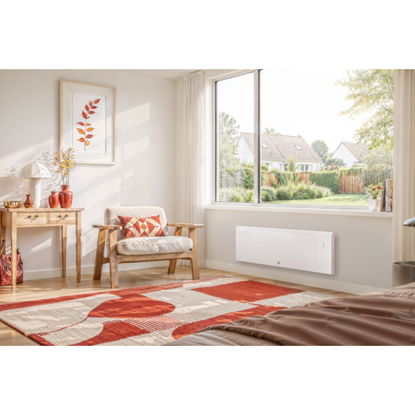 Radiateur chaleur douce connecté kenya 5 plinthe 1500w blanc - Thermor - 414740