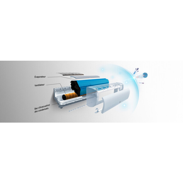 Pac air-air / climatisation réversible nagano ui murale pure 2600w r32 - Thermor - 873895