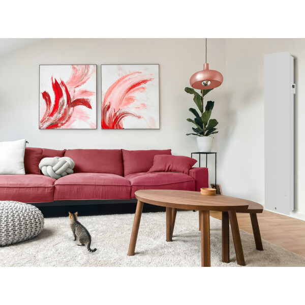 Radiateur chaleur douce connecté seville format vertical 1000w blanc - Thermor - 443884