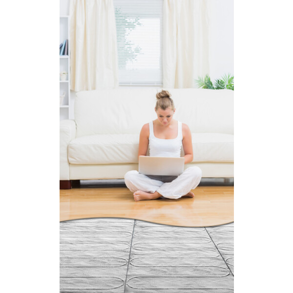 Plancher rayonnant électrique 250W Thermor Mozaïc film chauffant 100W/m² trame 2,5m² - Thermor - 480153