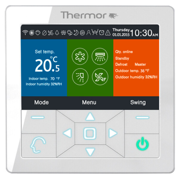 Interface de commande filaire climatisation Nagano Thermor - Thermor - 875159