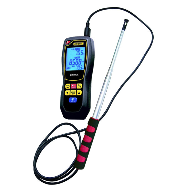 Anémomètre à fil chaud et thermomètre - Turbotech - CHI30DL