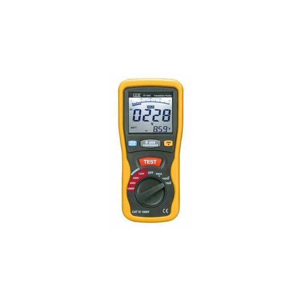 Mesureur isolement numérique 125/250/500/1000v-4gw - Turbotech - Turbotech - TT5505