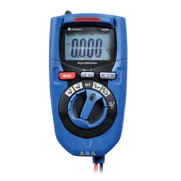Multimètre Numérique 4000 pts Rétroéclairé Turbotech - Turbotech - TT218