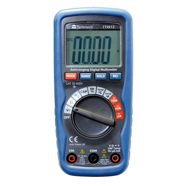 Multimètre numérique vca/vcc/aca/acc - Turbotech - Turbotech - TT9912