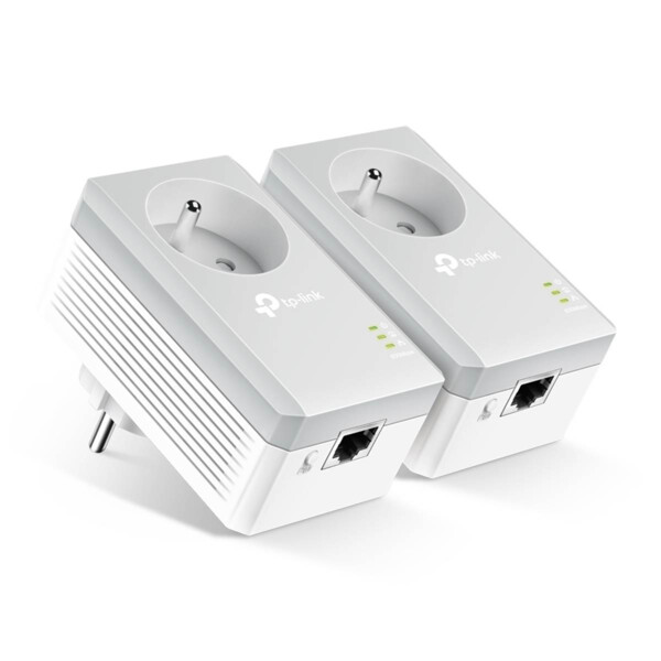 Kit 2xcpl ethernet 600 mbps avec prise integree tl-pa4015p kit - Uniformatic - 65021