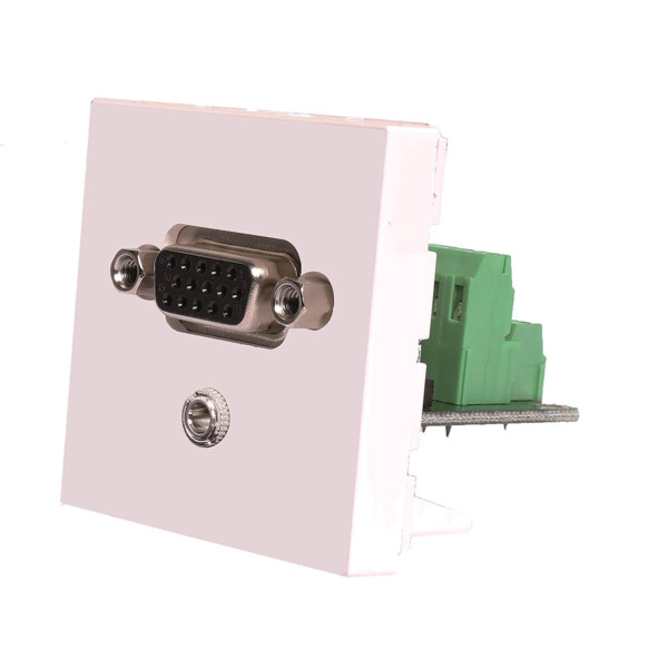 Plastron 45x45 vga+jack bornie - Uniformatic - 43059