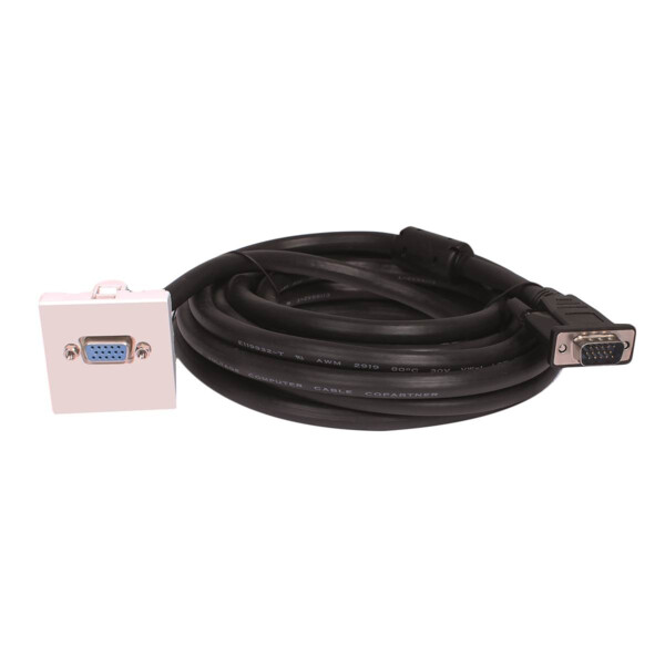 Plastron vga fem+cord male 15m - Uniformatic - 43153