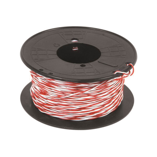 Jar teleph 5/10 blan-roug 100m - Uniformatic - 42302