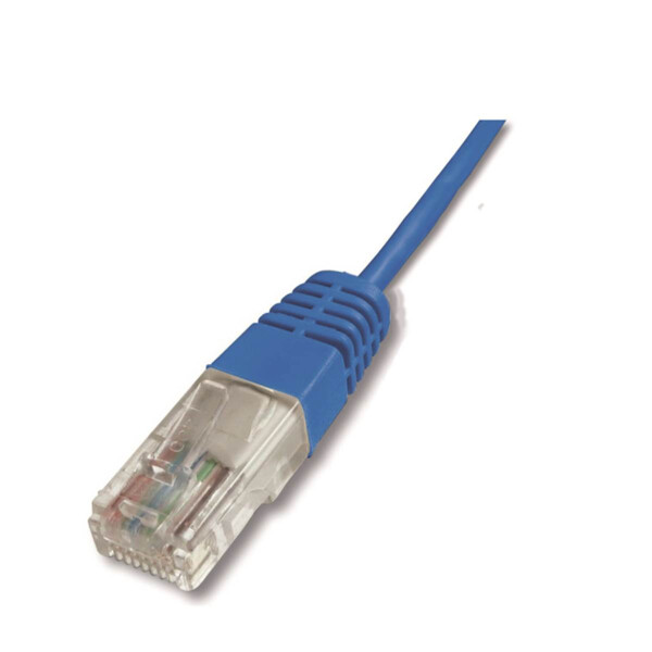Cordon de brassage téléphonique rj45 1 paire bleu 1 mètre - Uniformatic - 41151