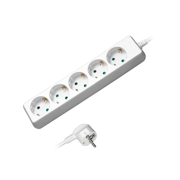 Bloc 5 prises cable 1.50m - Uniformatic - 46252