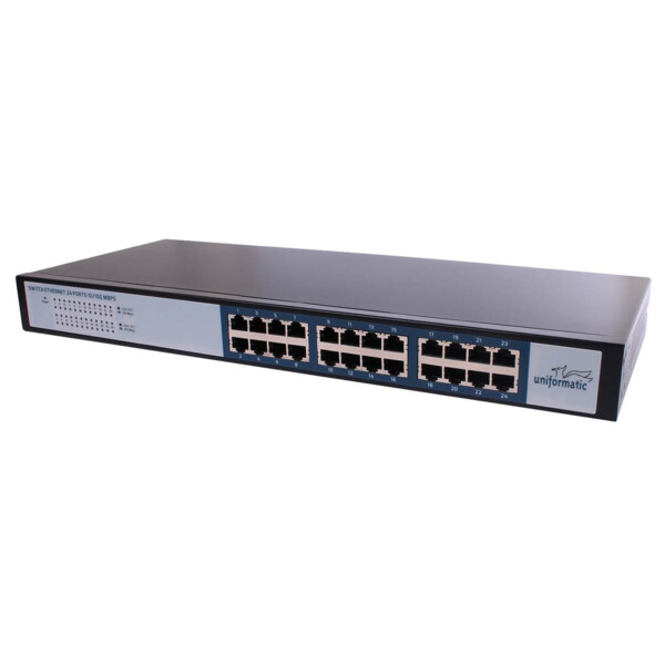 Switch rackable 24x 10/100 - Uniformatic - 61102