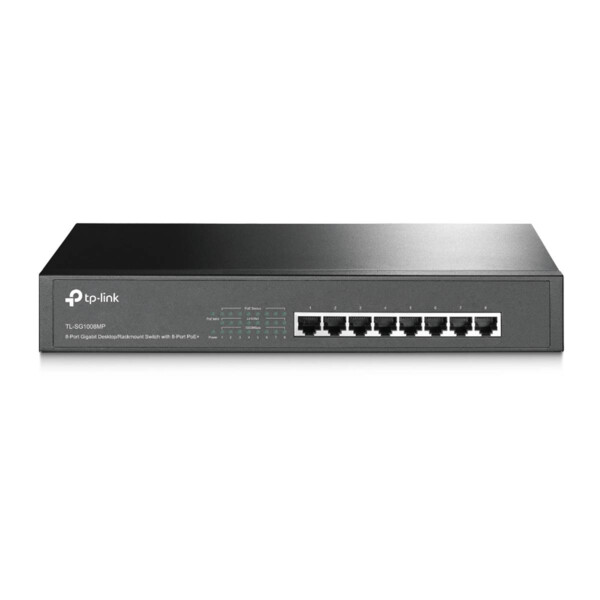 Switch ethernet poe+ 8 ports gigabit 126w tp-link tl-sg1008mp - Uniformatic - 61137