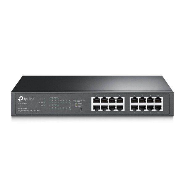 Switch ethernet poe+ 16 ports gigabit - 8 poe+ 110w tp-link tl-sg1016pe - Uniformatic - 61138