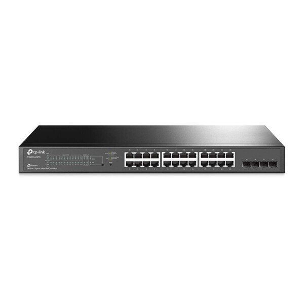 Switch ethernet poe+ 24 ports gigabit +4sfp 192w manageable l2 tl-sg2428p - Uniformatic - 61141
