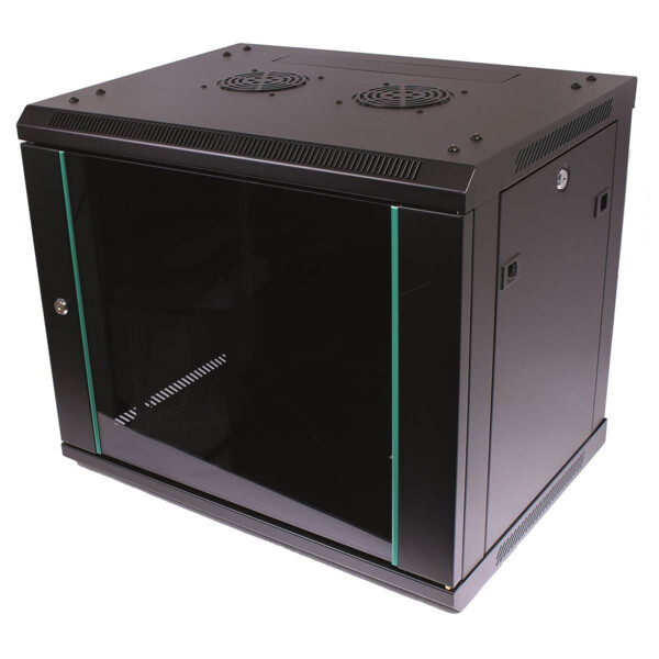 Coffret de Brassage 19’’ noir Uniformatic châssis fixe avec panneaux amovibles 6U profondeur 450mm - Uniformatic - 27339