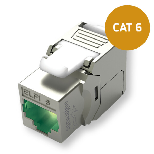 Embase rj45 cat6 ftp lumineuse - Uniformatic - 25197