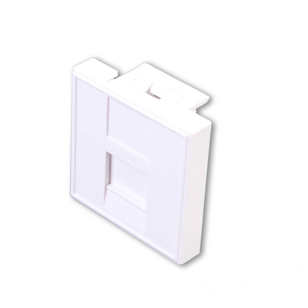 Plastron RJ45 Simple 45 x 45 Uniformatic - pour Enjoliveur - Uniformatic - 25903