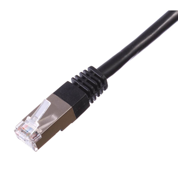 Cord rj cat6 ftp pvc noir 1m - Uniformatic - 23621