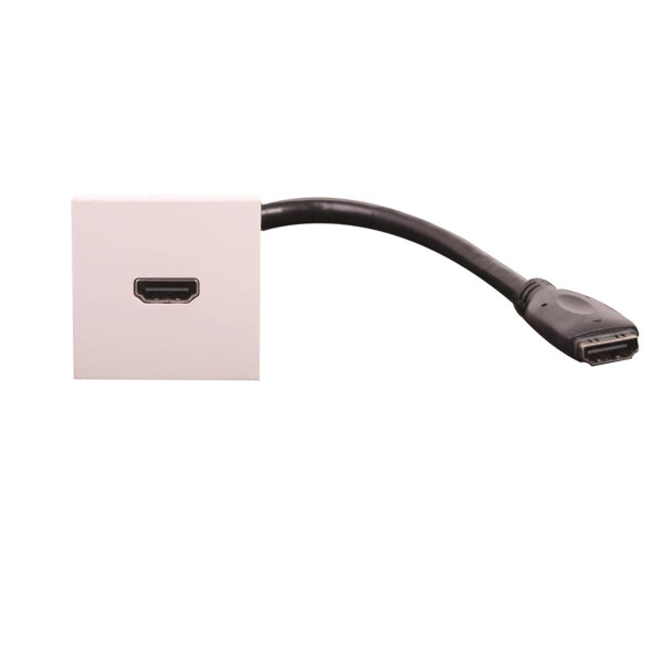 Plastron 45x45 mm HDMI Femelle avec Rallonge Femelle 0,2 m Uniformatic - Uniformatic - 43240