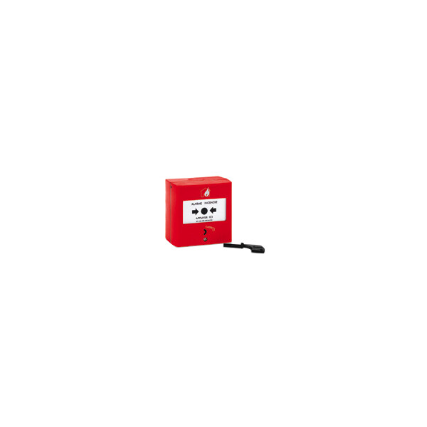 Déclencheur manuel rouge à membrane déformable - URA - 957277