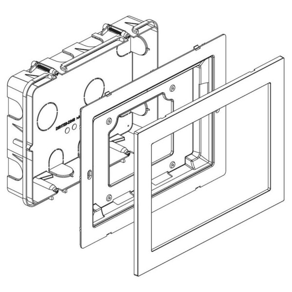 Boite encastr moniteur note 2 (20304) - Urmet - 1723/60