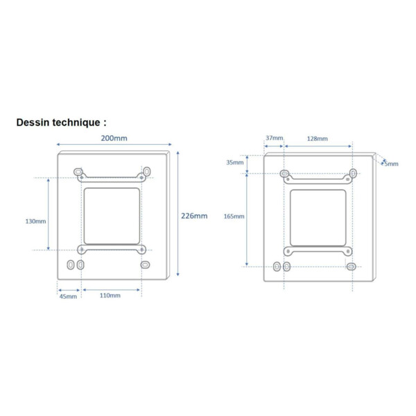 Plaque de proprete moniteur 1750/1 (20124) - Urmet - 1750/51
