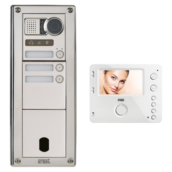 Kit video sinth inox 3 bp 2v (21735) - Urmet - KVSI83/03