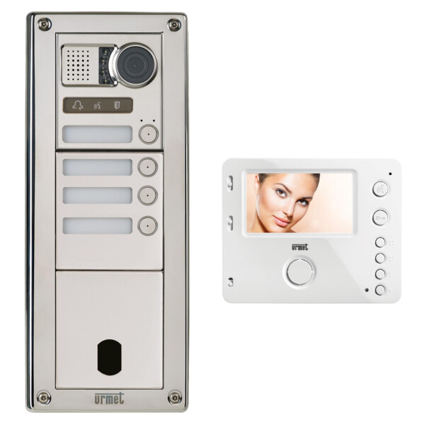 Kit video sinth inox 4 bp 2v (21736) - Urmet - KVSI83/04