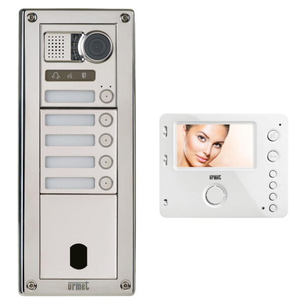 Kit video sinth inox 5 bp 2v (21737) - Urmet - KVSI83/05
