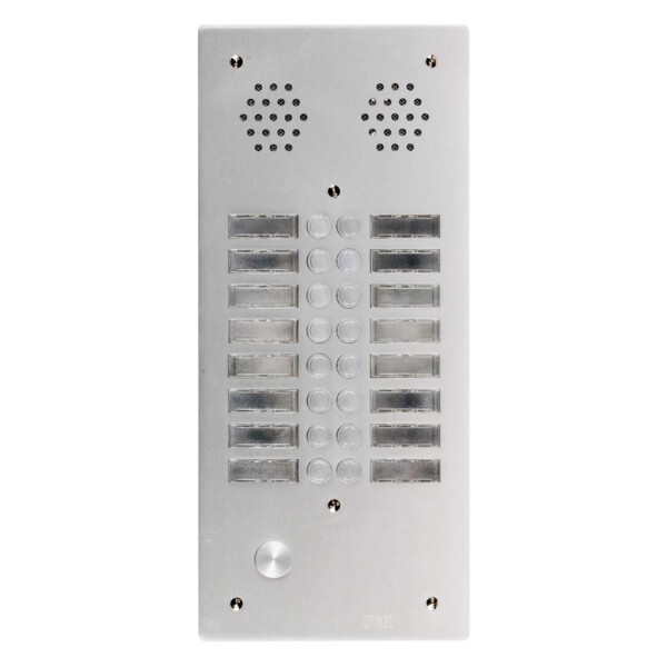 Plaque a.v alu 6mm 2r 16bp (411) - Urmet - 7772/16