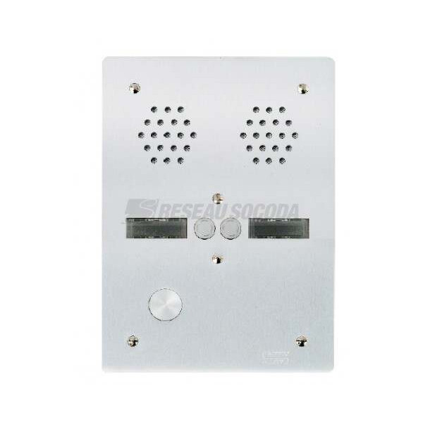 Plaq alu 6mm 2r 2bp (5899) - Urmet - 7772/2