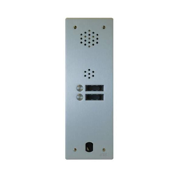 Plaque audio alu 2 bp 2 voice complete (20568) - Urmet - A83/102M