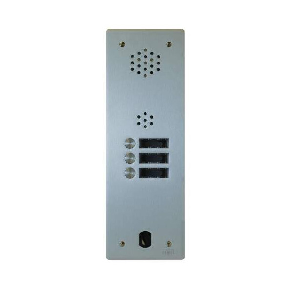 Plaque audio alu 3 bp 2 voice complete (20569) - Urmet - A83/103M