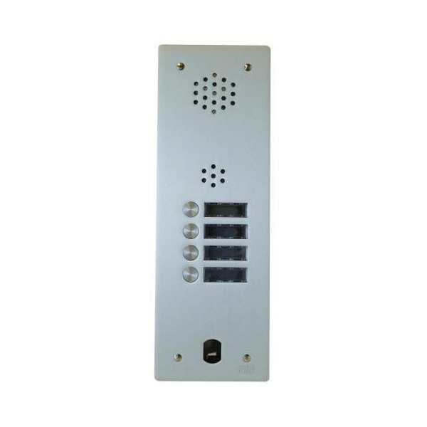 Plaque audio alu 4 bp 2 voice complete (20570) - Urmet - A83/104M