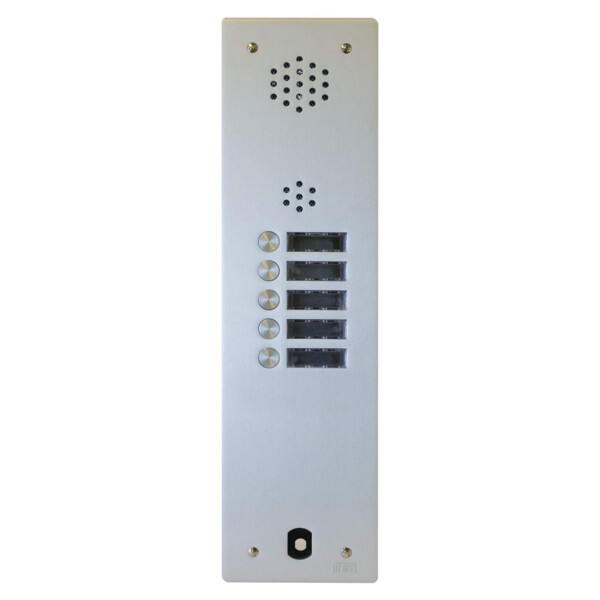 Plaque audio alu 5 bp 2 voice complete (20571) - Urmet - A83/105M
