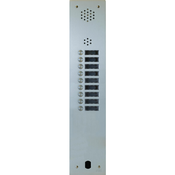 Plaque audio alu 9 bp 2 voice complete (20575) - Urmet - A83/109M