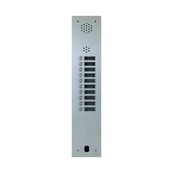 Plaque audio alu 10 bp 2 voice complete (20576) - Urmet - A83/110M